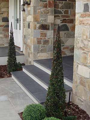 Stone Pavers for Steps to Home Entrance