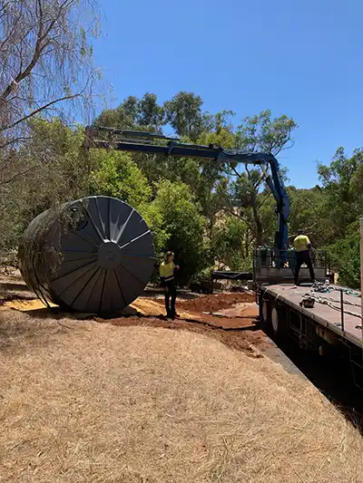 Water Tank Delivered for Lawn Reticulation
