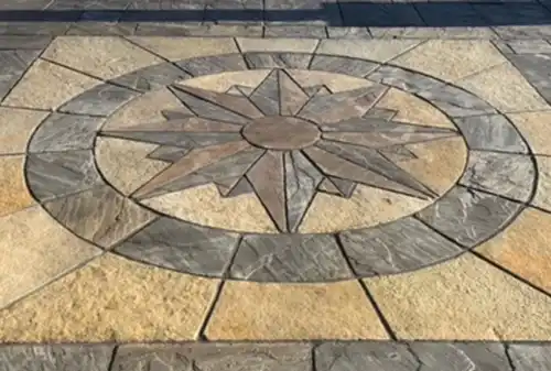 STONE COMPASS Paving Feature