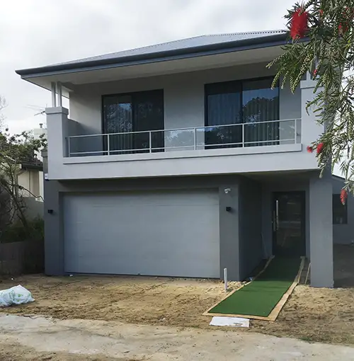 Nedlands front of property before paving