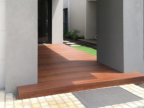 Wooden Floor deck for Nedlands Paving project