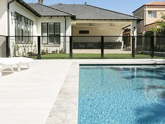 Porcelain Pool Paving and Coping
